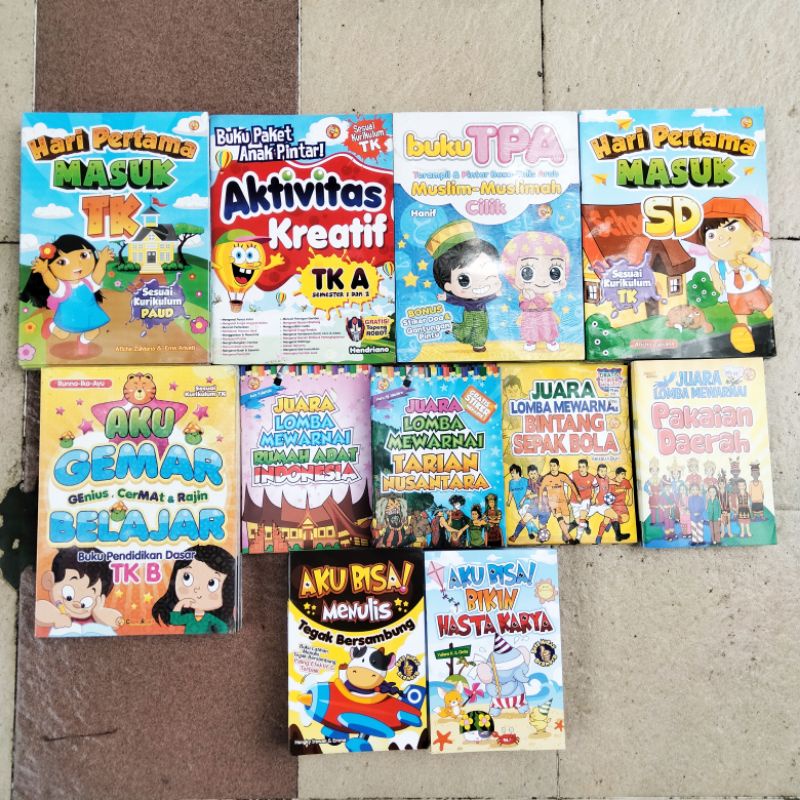 Jual BUKU ANAK ANAK / Hari Pertama Masuk TK / Aktivitas Kreatif TK A