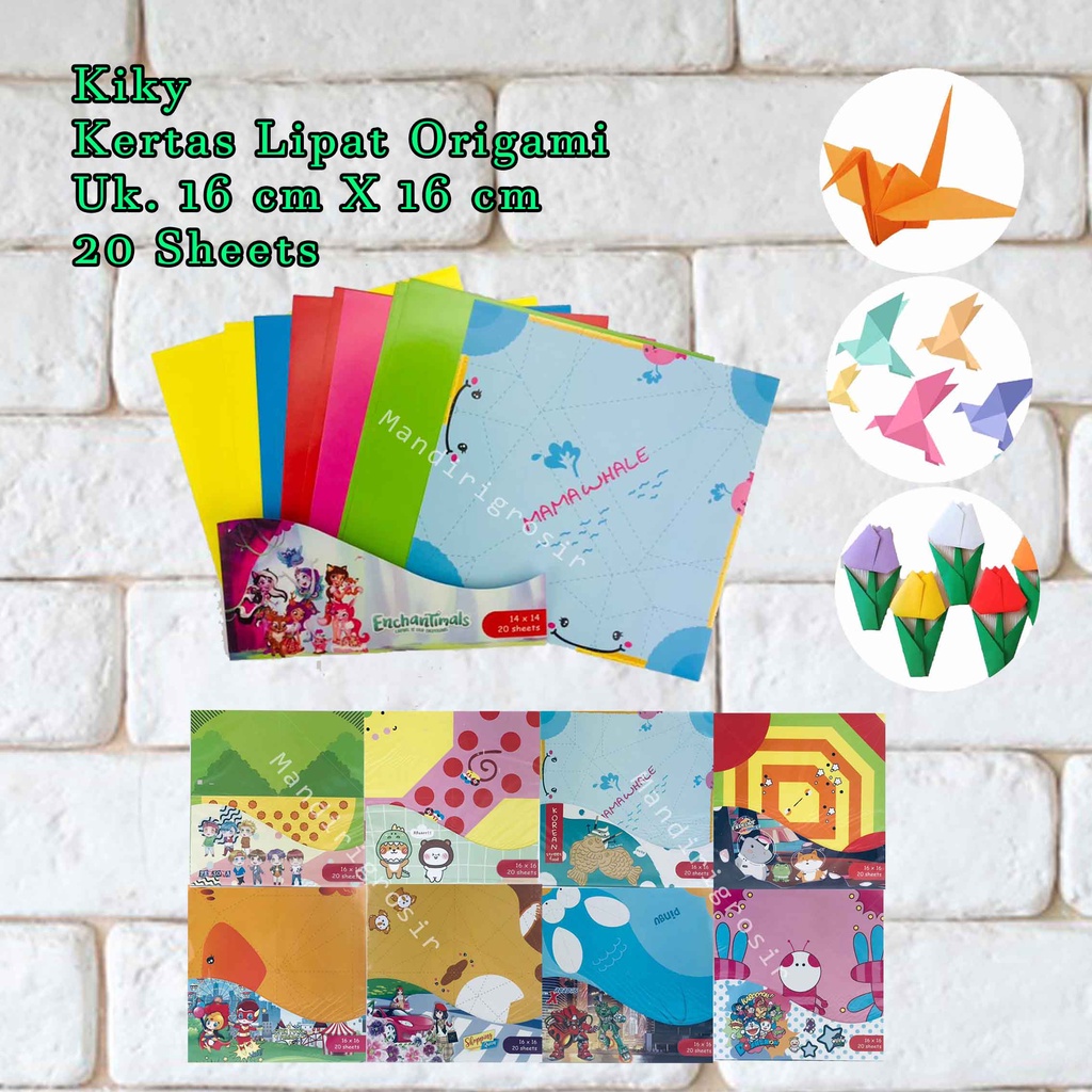 Kertas lipat origami * Kiky * Fashionista Atp 80 * Uk.16x16 20Sheets