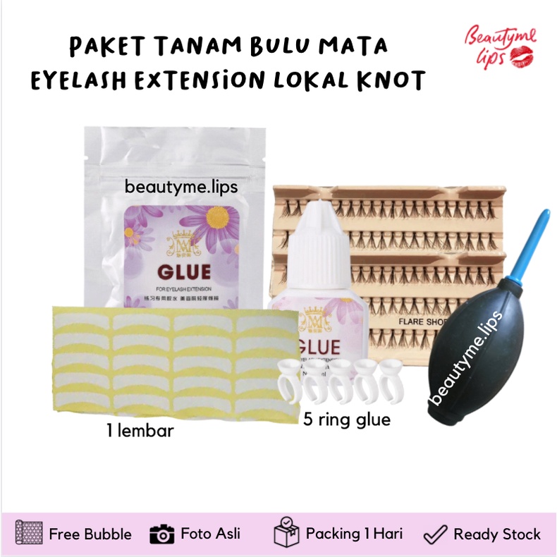 PAKET TANAM BULU MATA EYELASH EXTENSION LOKAL KNOT