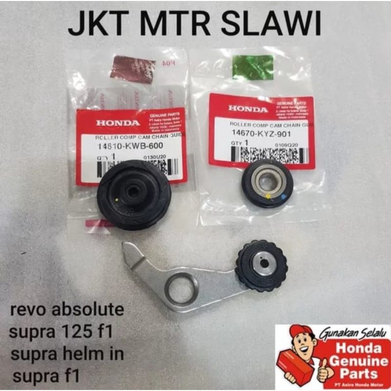 roll keteng besar kecil roll comp cam chain guide arm tensioner supra helm in revo absolute revo fi 1 set