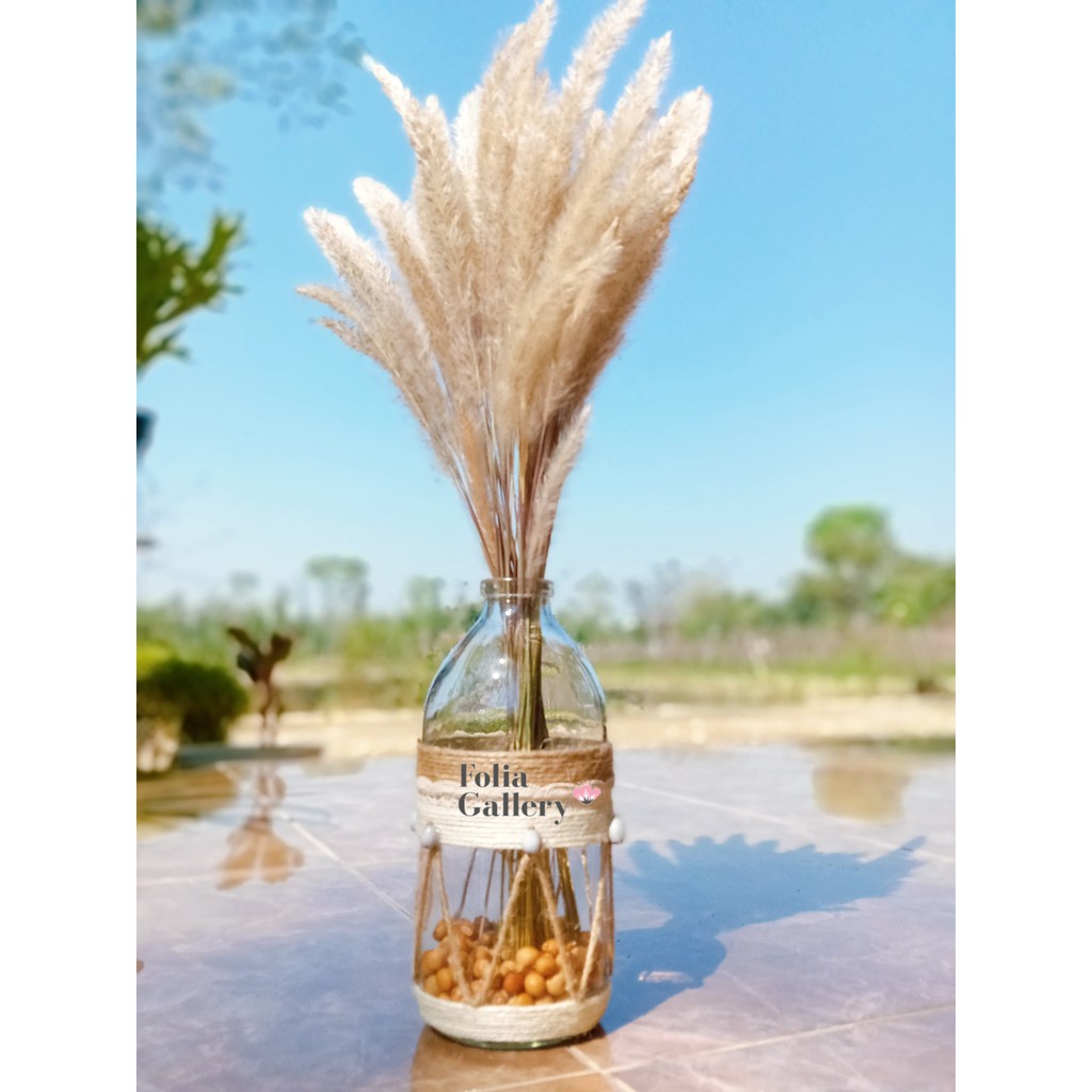 FG- 15 PCS Bunga Ilalang Kering Hiasan Buket Bunga Kering Dekorasi Rustic Mahar Craft Dried Flower