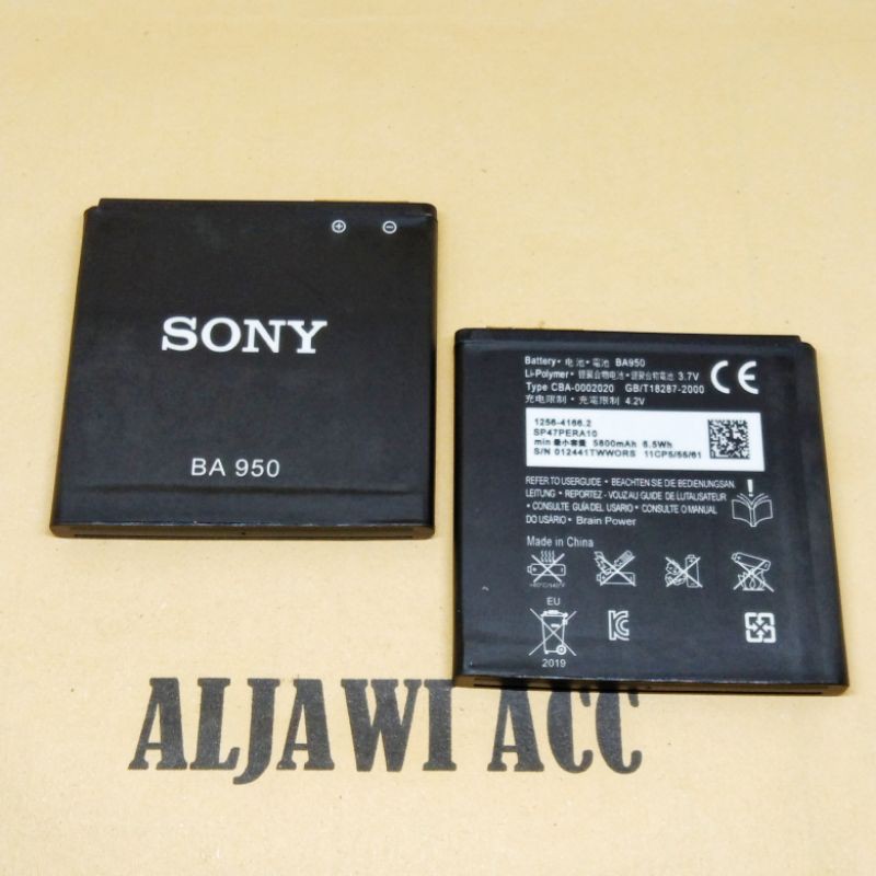 Batre Baterai Battery Sony Xperia ZR BA950 Sony C5503 Original Battery Hp