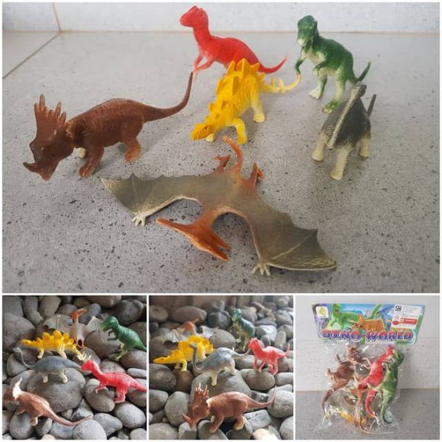 MAINAN KARET HEWAN DINOSAURUS - MAINAN HEWAN ANAK EDUKASI HEWAN DINO KARET