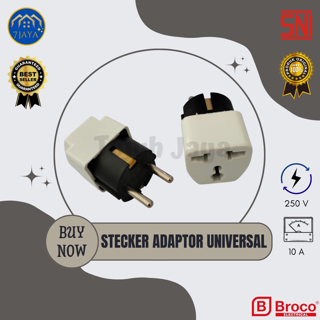Steker Adaptor Universal Broco