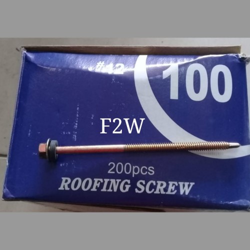 BAUT ROOFING ZOLO 12 x 100 / Baut Rofing ( 10 cm ) / Baut Atap ASLI TAIWAN 100% HIGH QUALITY