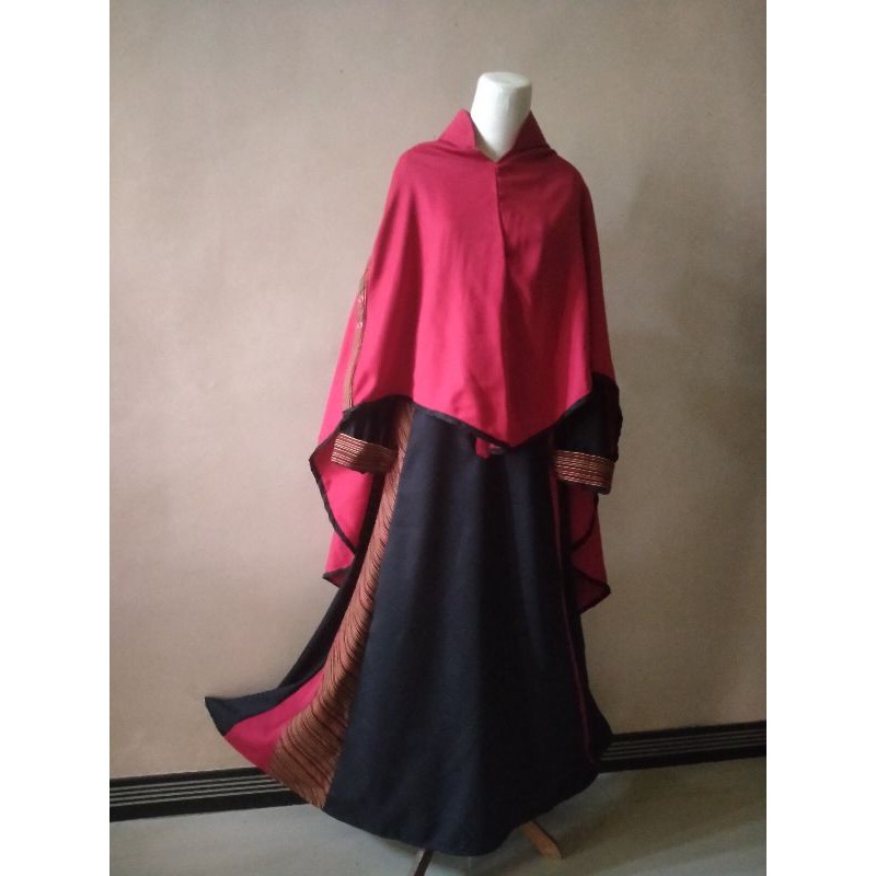 gamis aulia fashion (kw) gamis syar'i hitam