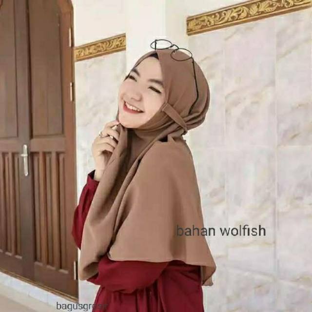 Jilbab hijab jumbo Maryam Wolfis / Fatimah / Aisyah / Fatimah