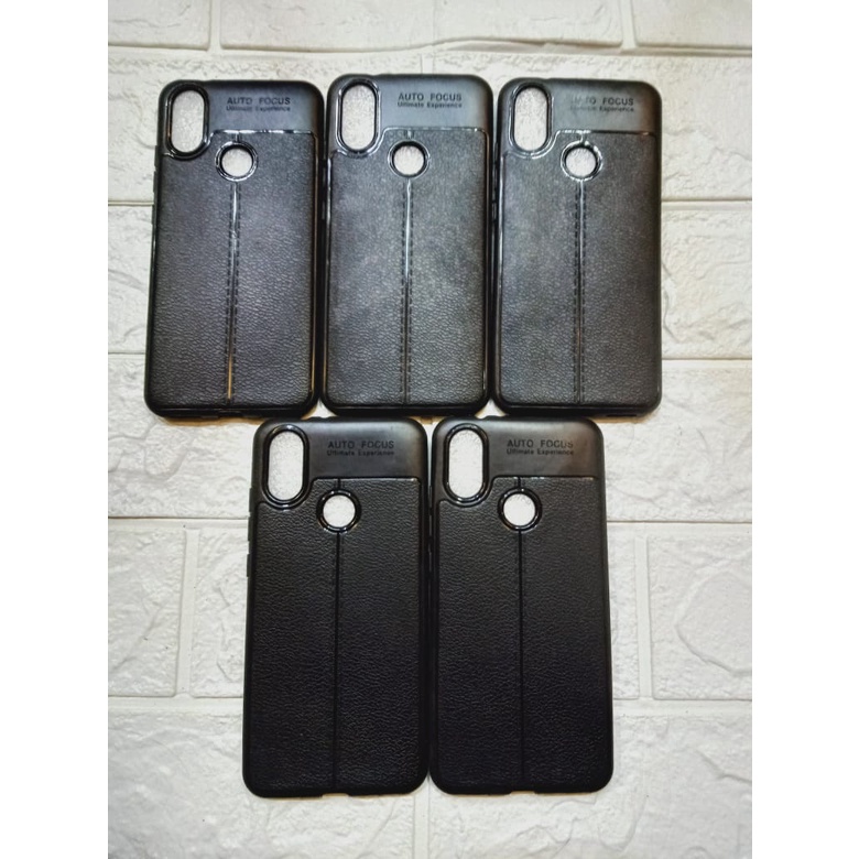 Case Handphone Xiaomi Redmi6X Hitam polos realpict