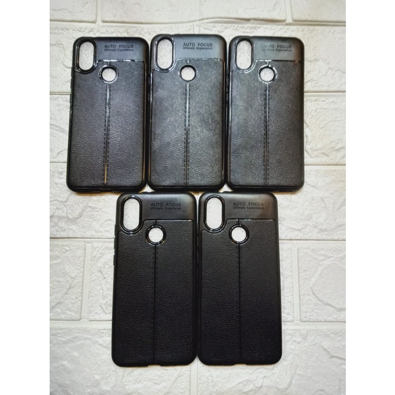 Case Handphone Xiaomi Redmi6X Hitam polos realpict