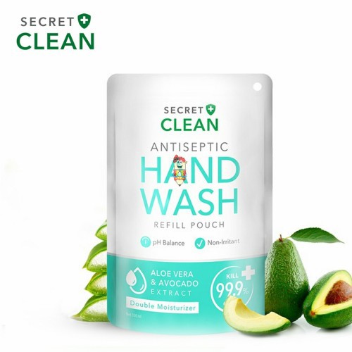 Secret Clean Antiseptic Hand Wash 200ml Refill Pouch