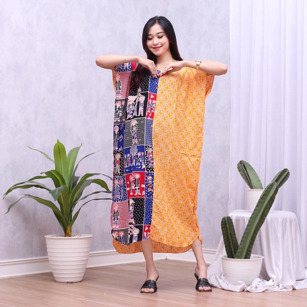 Daster Tedjo Memories Homedress Kelelawar Baju Tidur Rayon Pastel Baju Tidur Kartun Jumbo Santai