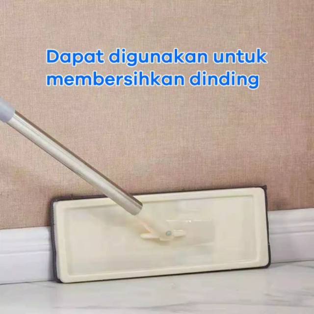 Alat Pel Praktis Ultra Mop Briny Brown Bentuk Persegi Panjang untuk Perlengkapan Rumah FREE 2 kain