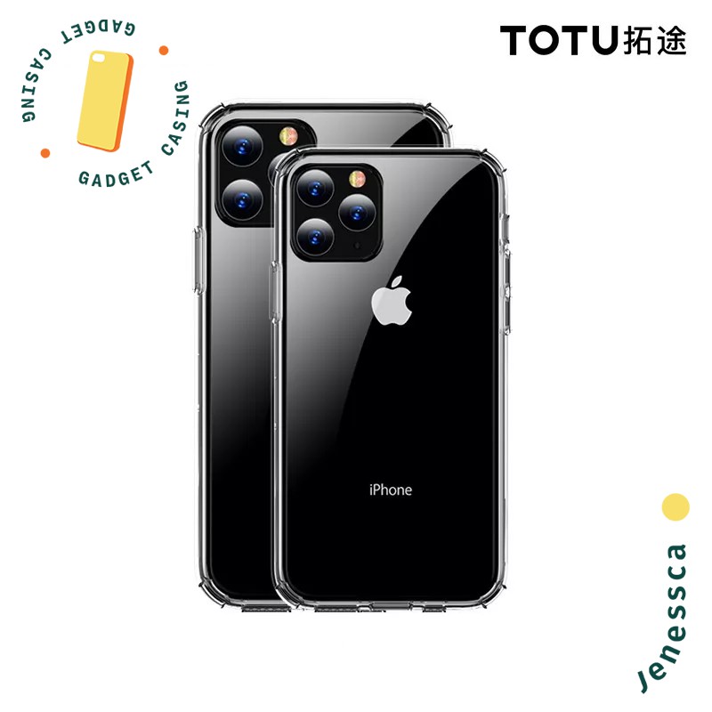 TOTU iPhone 11/11 Pro/11 Pro Max Anticrack Case Transparent Casing Anticrack Tahan Banting Bening