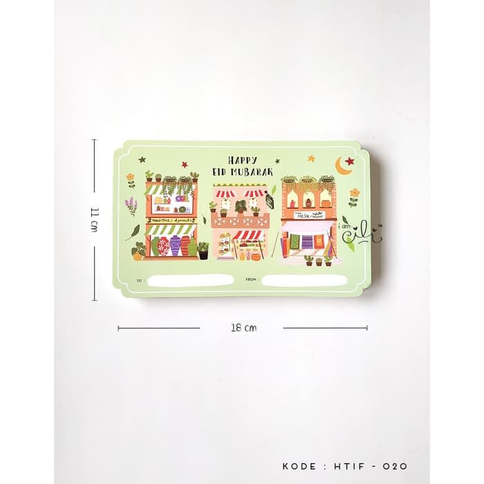 

cli11 HTIF20 tag BESAR ucapan penyerta hadiah tema lebaran idul fitri