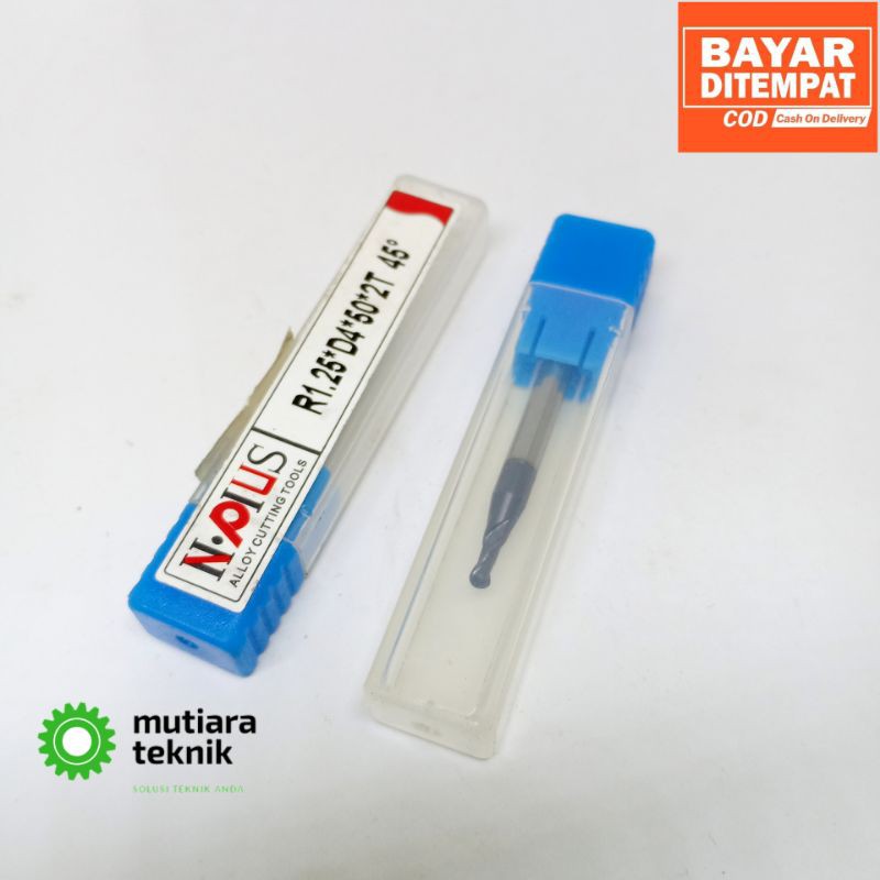 Endmill Ballnose 2.5mm As 4mm Radius 1.25 Endmill Carbide