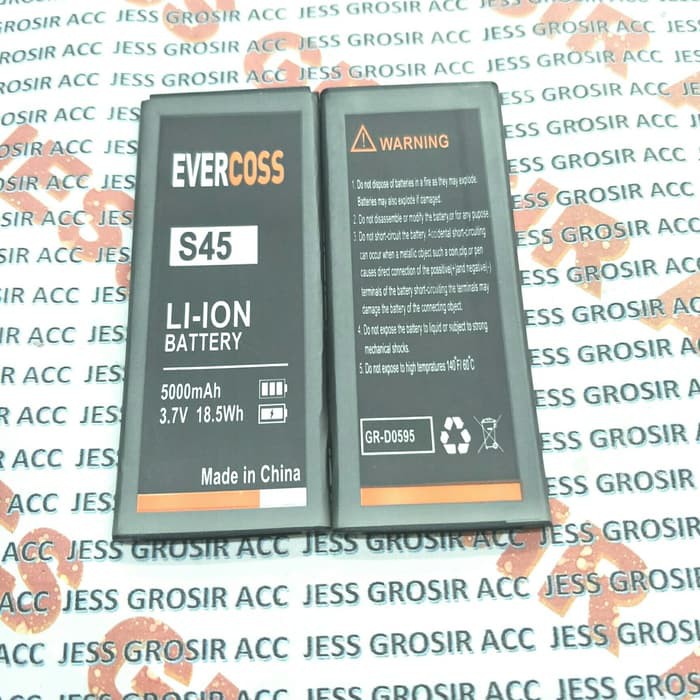 Baterai Battery Double Power EVERCOSS Cross S45 4G LTE Face Unlock