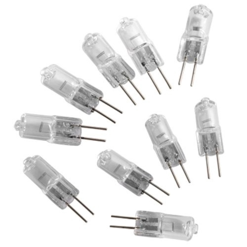 10pcs Bohlam Lampu Halogen G4 JC 12V 10W 10W