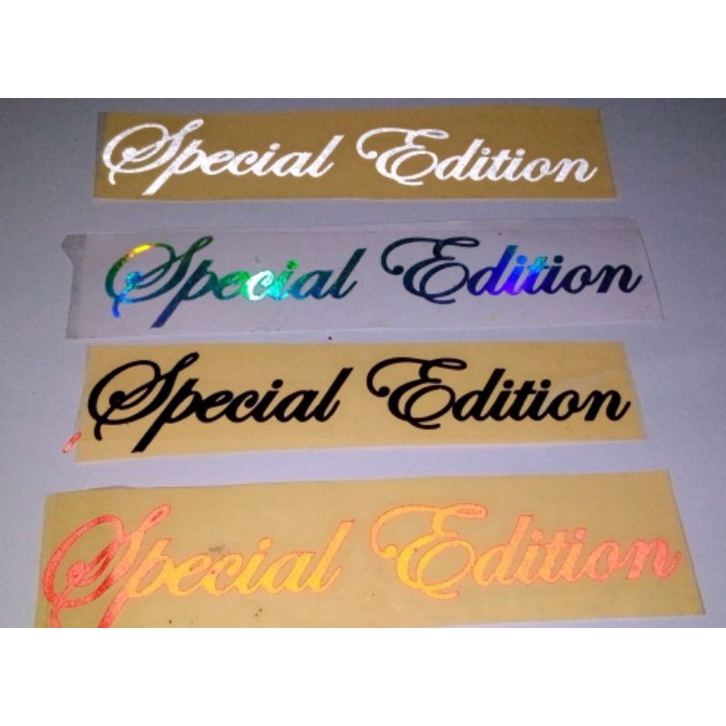 cutting tulisan SPECIAL EDITION stiker variasi helm sock motor mobil Kren kekinian cod