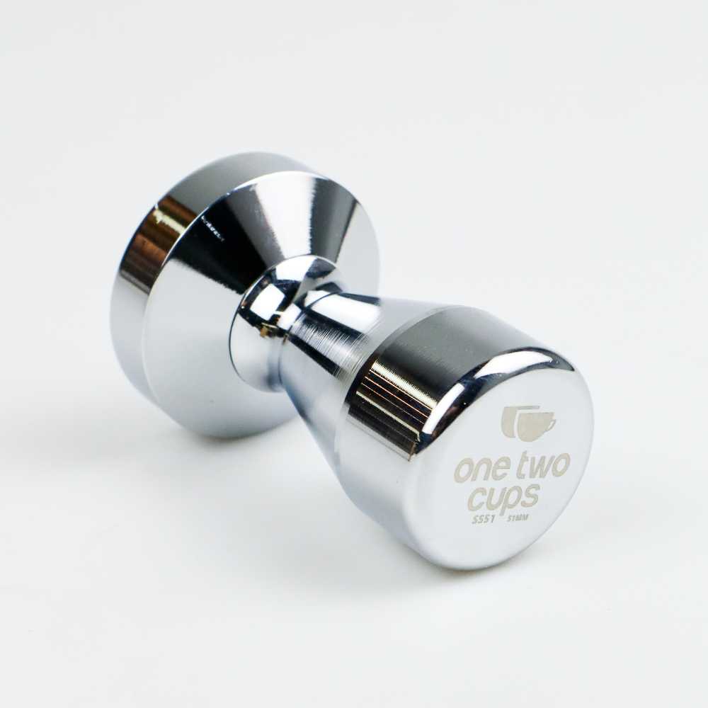 (100% BARANG ORI) One Two Cups Tamper Kopi Espresso Flat Stainless Steel 51mm - SS51