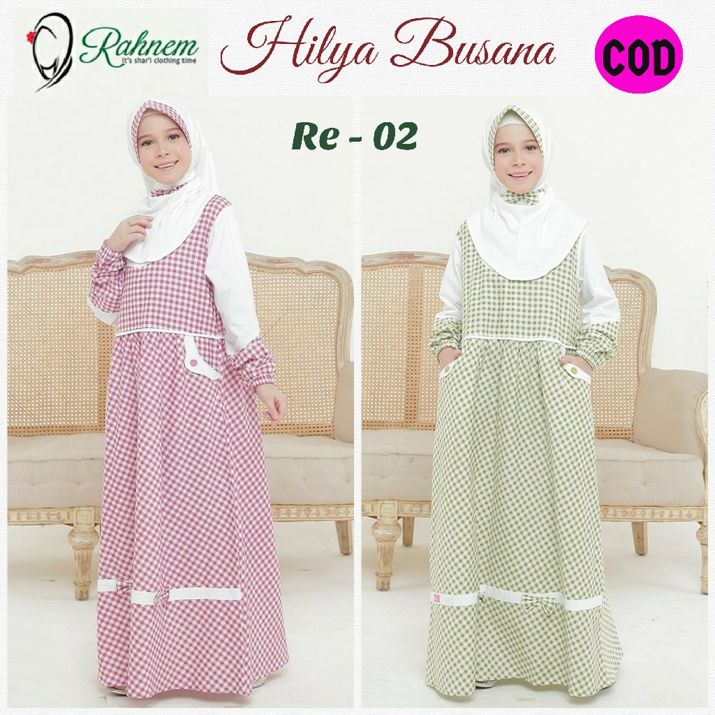 Baju Muslim Anak Perempuan / Rahnem Re- 02 / Fashion Muslim