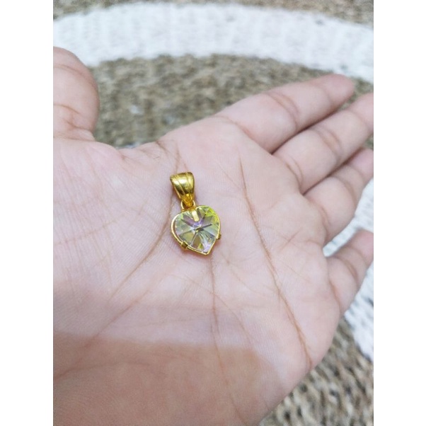 [OBRAL] LIONTIN PERMATA LOVE LAPISAN EMAS