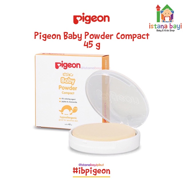 PIGEON Baby Powder Cake Cham 45 Gr /Bedak bayi/bedak padat bayi