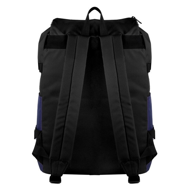 Tas Ransel Cowok / Tas Kuliah / Tas Distro HR Bag [Black + Navy]