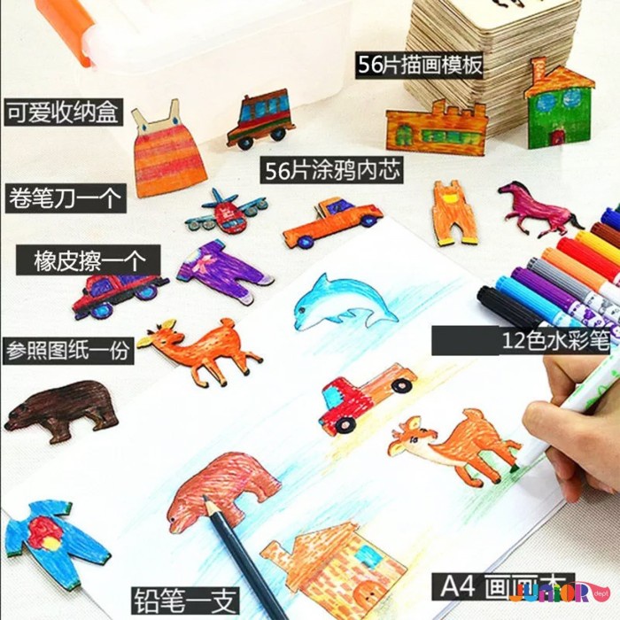 

Diskon Stencil Art Drawing Template Set / Latihan Menggambar Dengan Template Bagus