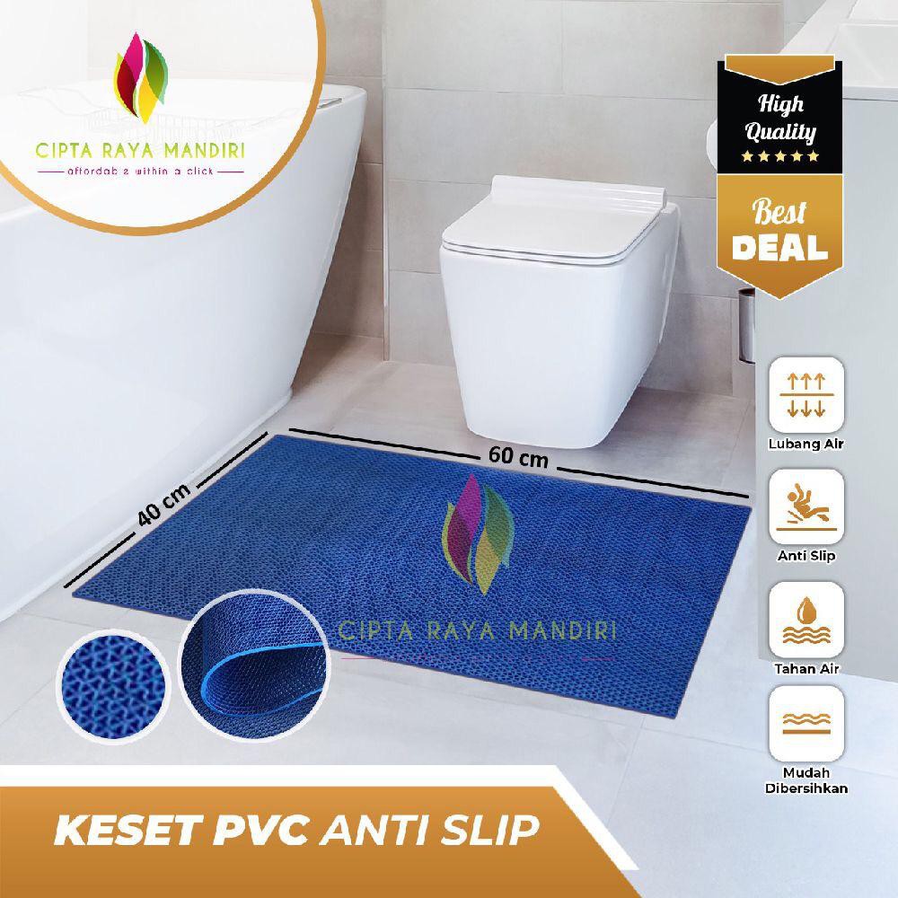 Keset Anti Slip PVC S Type Rumah Tebal 6mm 40 x 60cm