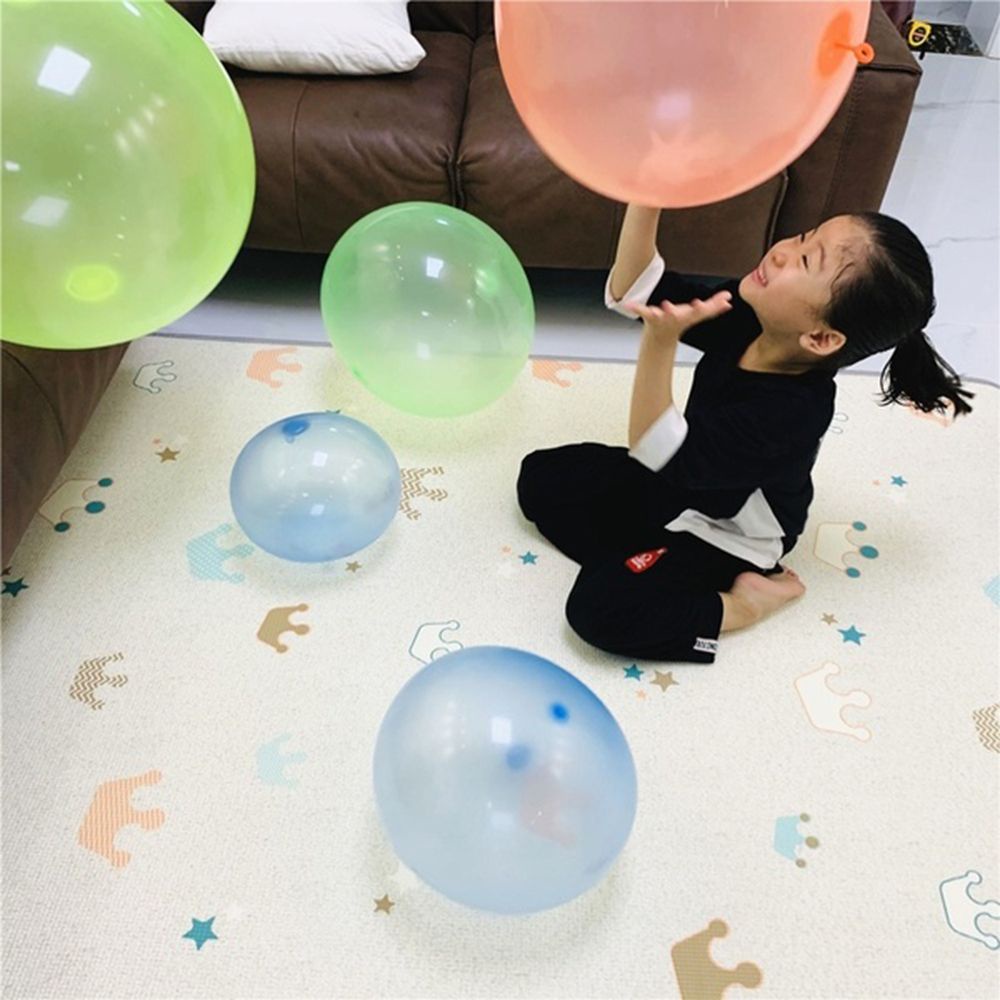 Needway  Soft Wubble Bubble Balls Transparent Kids Play Outdoor Balls Inflatable Durable Rubber Outside Super Amazing Sports Balloons