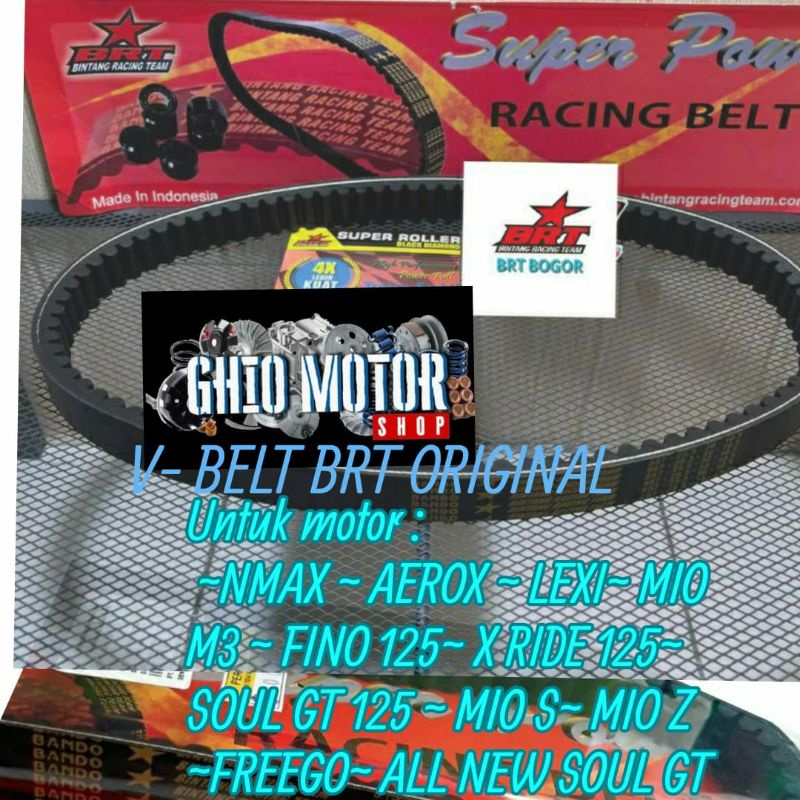 Vanbelt Vbelt BRT Aerox -Nmax old New all Nmax New All Aerox  ALL NEW SOUL 125 GT MIO M3 /S/Z X Ride 125 V BELT DRIVBELT TDR KAWAHARA CLD DAYTONA Freego PEBELT RACING FENBELT RACING PANBEL PINBEL SABUK CVT SABUK MOTOR SABUK PENGGERAK MOTOR MATIC ORIGINAL