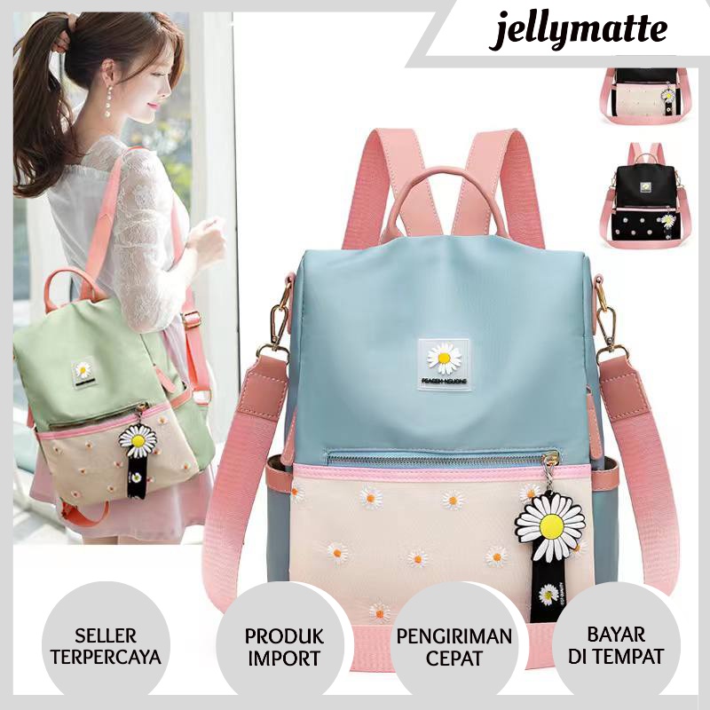 TAS RANSEL KOREA WANITA ANTI AIR IMPORT BACKPACK KERJA SEKOLAH PREMIUM ORI ARIZA 1689 JAKARTA RANSEL BOOMING