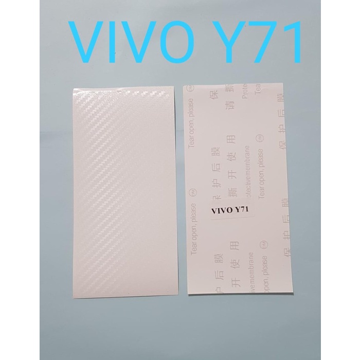 SKIN CARBON VIVO Y71 ~ ANTI GORES BACK VIVO Y71 ~ HP