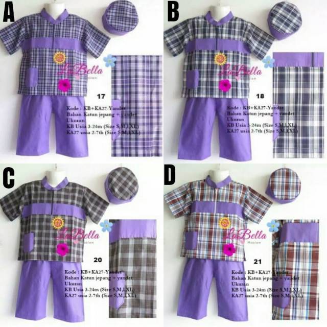 Set Baju  Koko  Bayi  3 24m Anak 2 7th lengan  pendek  