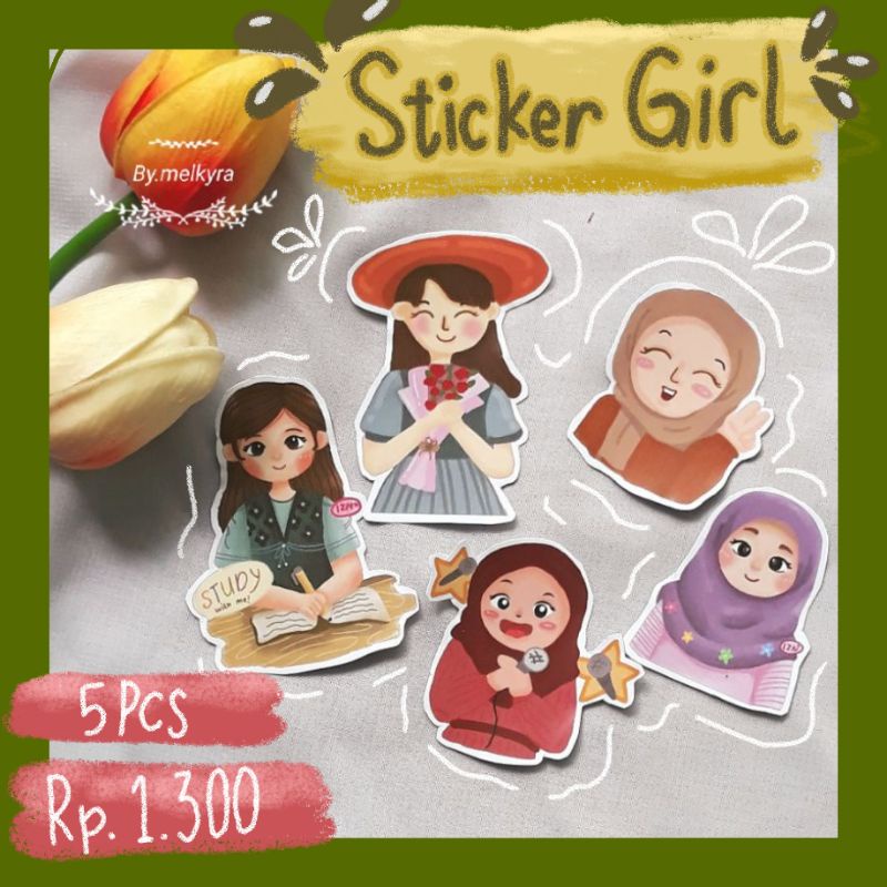 

Sticker Girl/sticker aesthetic/sticker tumbler/sticker pack