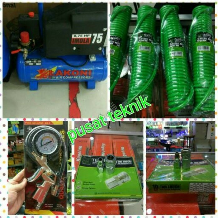 KOMPRESOR LAKONI IMOLA 75 PAKET POMPA ANGIN / PAKET ISIAN ANGIN ~El~Xt1~