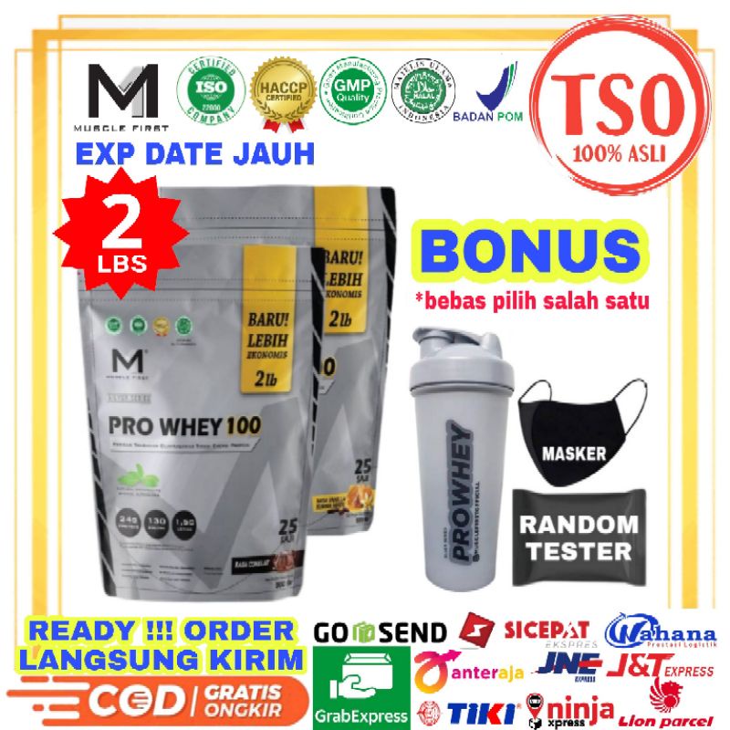 M1 Pro Whey 100 isi 2 Lbs MUSCLE FIRST M1 ProWhey100 Susu Fitness Whey Protein Pro Whey100 2Lbs BPOM