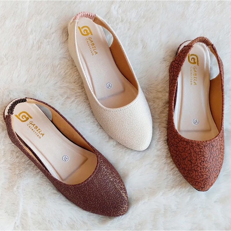 SANDAL SELOP TALI KARET SALUR ETNIC HAK 3CM