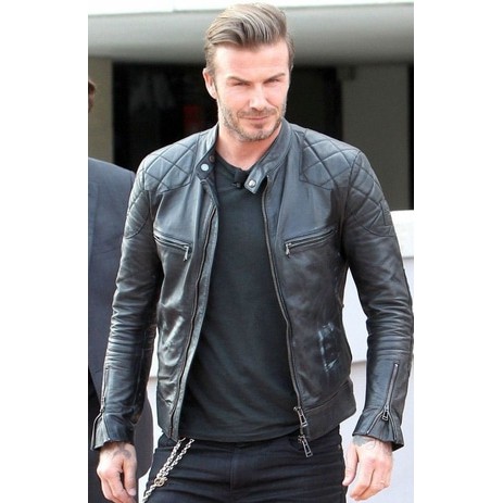 Jaket Kulit pria sintetis /Jaket Casual David Beckham, Jaket Kulit Pria Garut, Jaket Kulit Casual