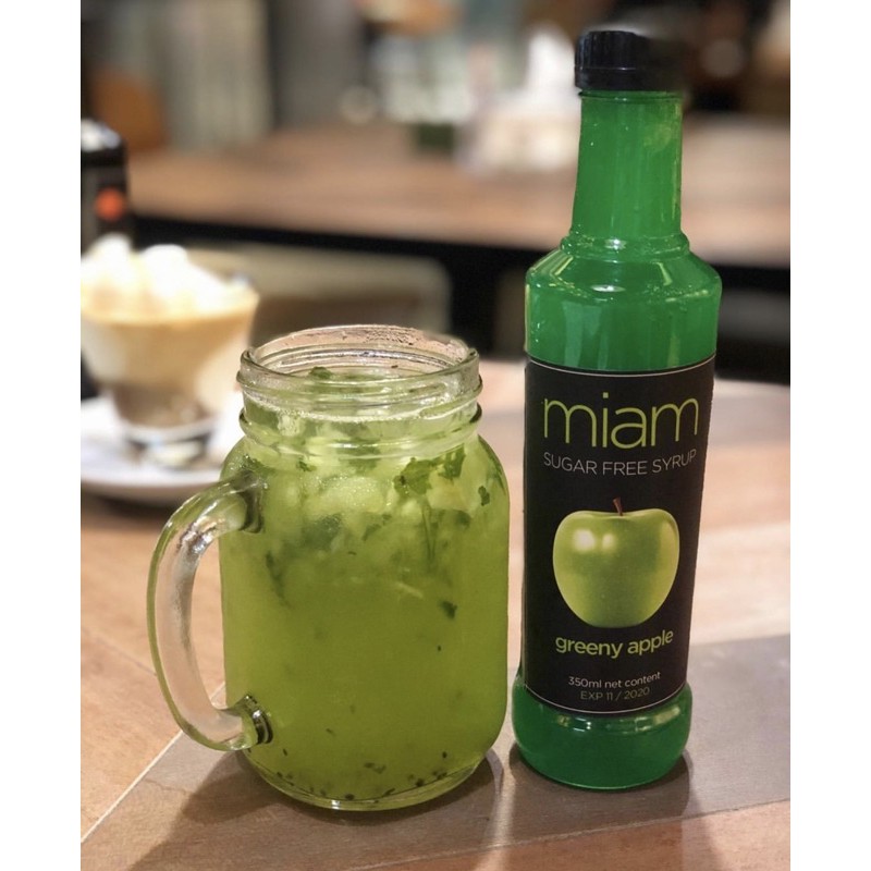 

Miam syrup Sugar free rasa Green Apple