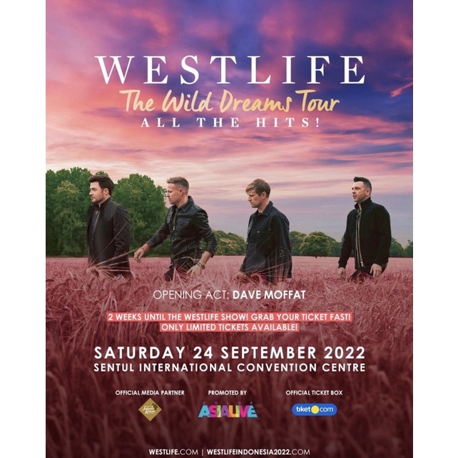 Tiket Konser Westlife The Wild Dreams Tour SICC