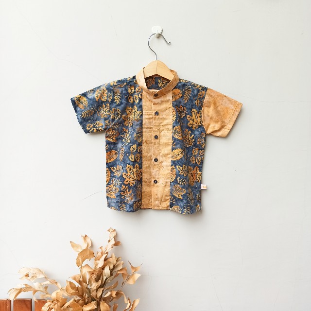 Mevlkids, Kemeja Koko Batik Baju Koko Batik Atasan Koko Batik Anak Laki Laki Lengan Pendek Usia 3 4 