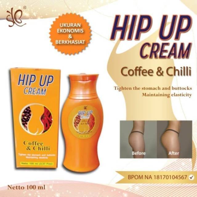 HIP UP CREAM COFFEE CHILLI PENGENCANG BOKONG PERUT PAHA