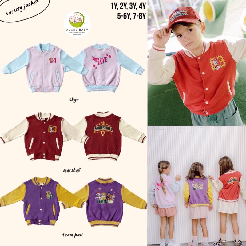 BOHOPANNA VARSITY JACKET / JAKET ANAK/ CARDIGAN ANAK