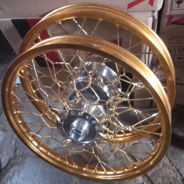 Velg kepang supra 125 double dis/double cakram
