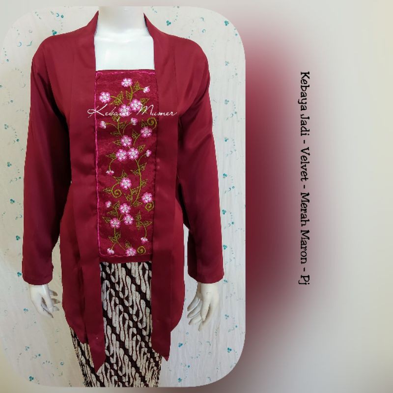 Kebaya Velvet. Kebaya Encim Toska. Kebaya Murah. Kebaya kutubaru. Kebaya Bordir. Kebaya Jadi