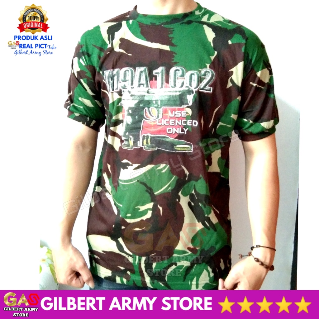 GILBERT ARMY STORE Kaos Loreng Tni Malvinas Lengan Pendek Gambar Terbaru
