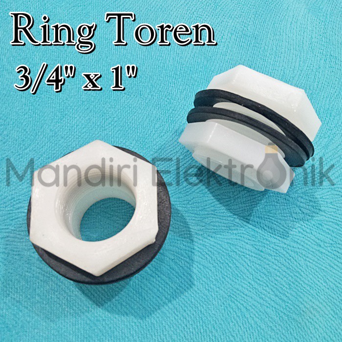 Mur Drat Ring Toren tandon Tangki 3/4&quot; inch x 1&quot; inch