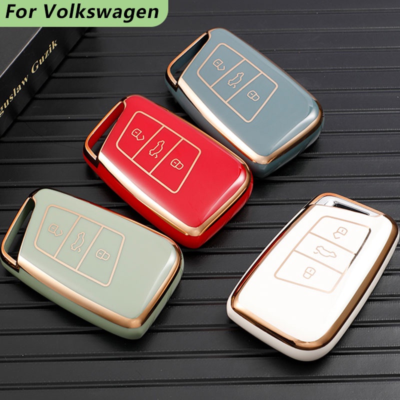 Casing Kunci Mobil Volkswagen VW Magotan Passat B8 Golf Untuk Skoda Superb A7 Kodiaq