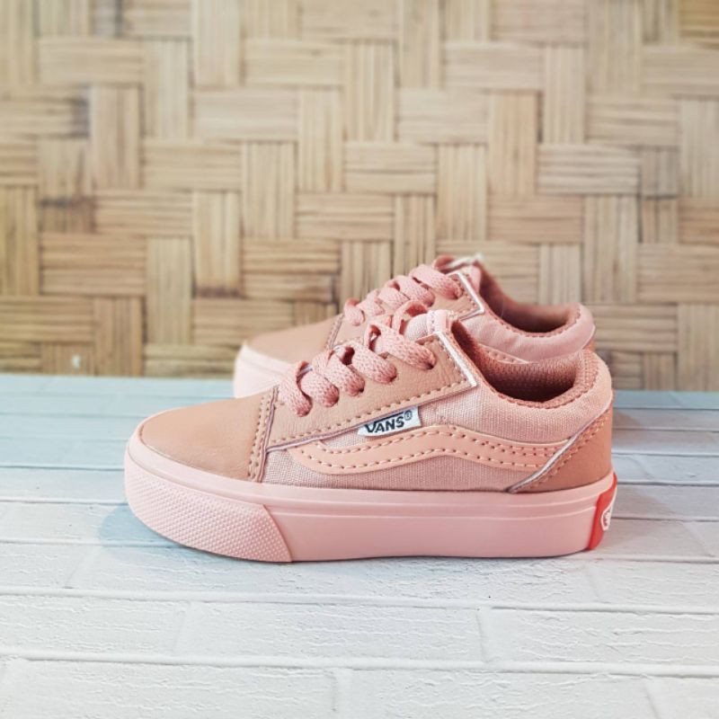 Sepatu Anak Vans Oudscul Size 16 - 30 Pink Premium Quality